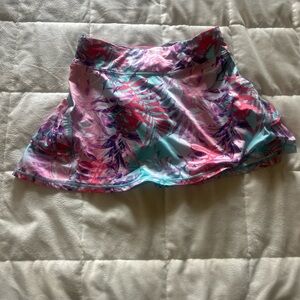 Layer 8 girls medium Tropical Print Athletic Skort - Pickle ball tennis golf